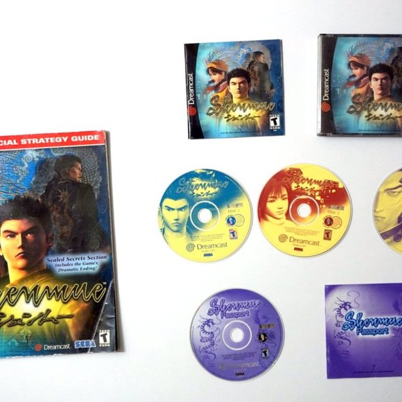 Shenmue Sega Dreamcast 2000 Complete w/ Passport Manual Complete + Stategy Guide - Picture 1 of 8